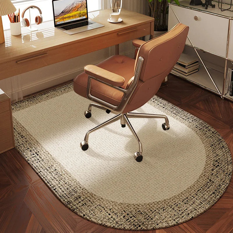 High-end Arched Computer Chair Floor Mat Dressing Table Chair Foot Mat Study Room Gaming Chair Swivel Chair Desk Under Carpet