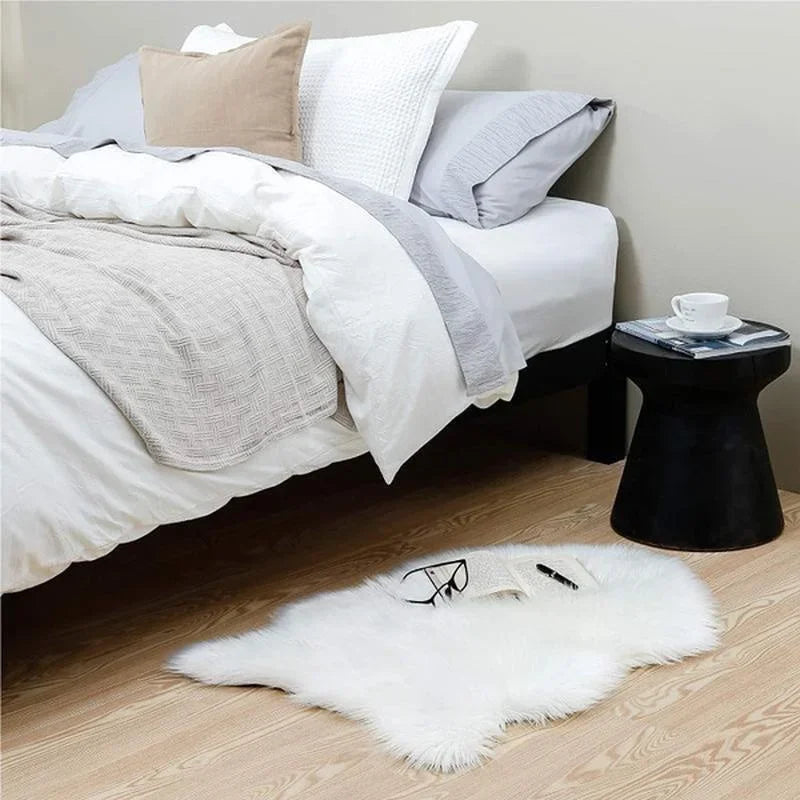 40x60cm/60x90cm/75x100cm Imitation Wool Pad New Sheepskin Soft Fur Carpet Long Hair Fish Shape Plush Rugs Bedroom