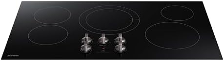 5-in-1 Samsung Built-In Electric Cooktop with Glass Surface Black