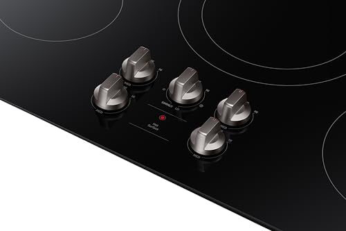 5-in-1 Samsung Built-In Electric Cooktop with Glass Surface Black