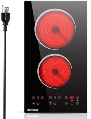 Easy Setup 2-Burner 110V Electric Cooktop