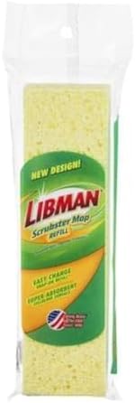 Libman 9-Inch Scrubster Mop Refill Pack of 2 Pro Effect