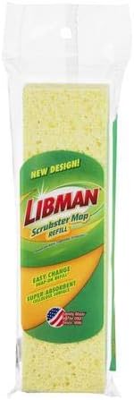 Libman Scrubster 9 inch Sponge Mop Refill_pack of 4