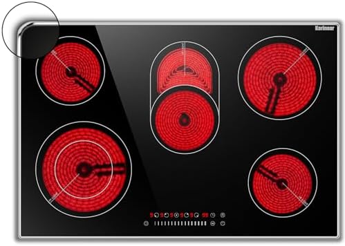 Karinear 8400W 5-Burner Electric Cooktop 30