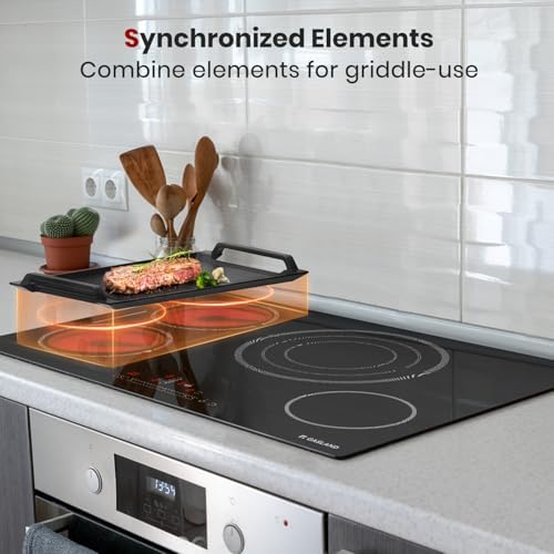 GASLAND 4-Burner Built-In Electric Cooktop With Ceramicsurface 3800W Child Safety
