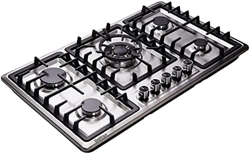 Stainless Steel Cooktop with Dual Fuel