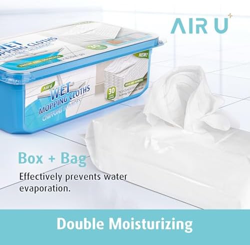 AIR U Wet Mopping Wipes 30 Count