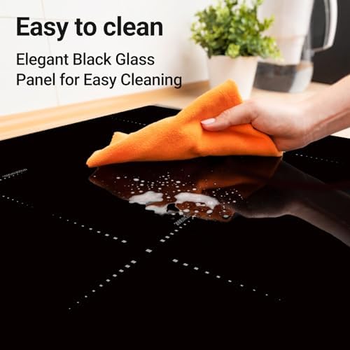 AMZCHEF Electric Cooktop 30 Inch with 4BOOST Burners