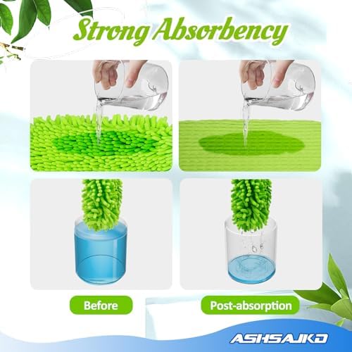 Reusable Mop Pad Refill 8-Pack Swiffer Compatible Microfiber Chenille