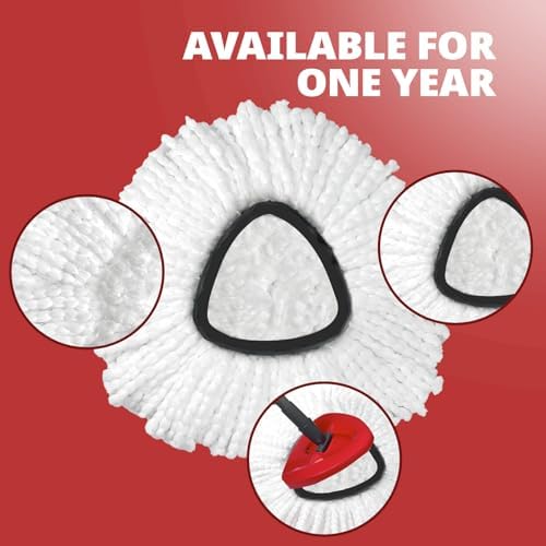 3-Piece Premium Microfiber Mop Replace Head EasyWring 1-Tank System Machine Washable