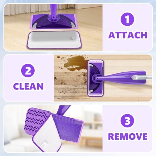 6-Piece Reusable Mop Pads for Swiffer Wet Jet