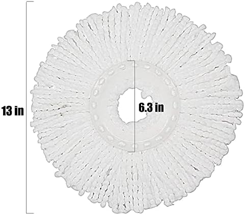 5-Piece Magic Mop Microfiber Replacement Heads - 360 Spin Mops