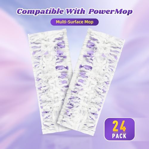 24 Pack Disposable Mop Pads for Power Mop