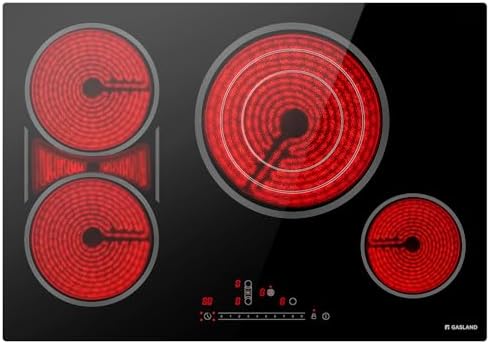 GASLAND 4-Burner Built-In Electric Cooktop With Ceramicsurface 3800W Child Safety