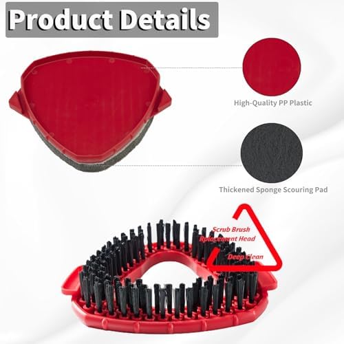 Scrub Brush Attachment for O Cedar Spin Mop 1 Tank System
