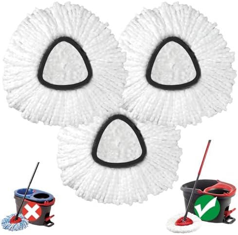 Mop Head Replacement 3-Pack O Cedar EasyWring 1-Tank System