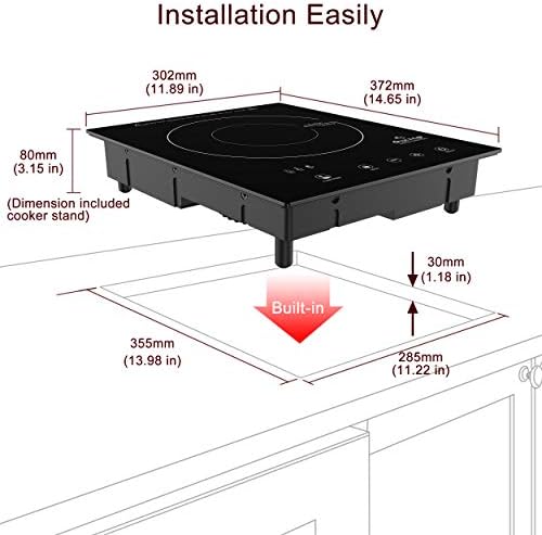 Duxtop Touch-Induction Cooktop Easy Cooking 1800W