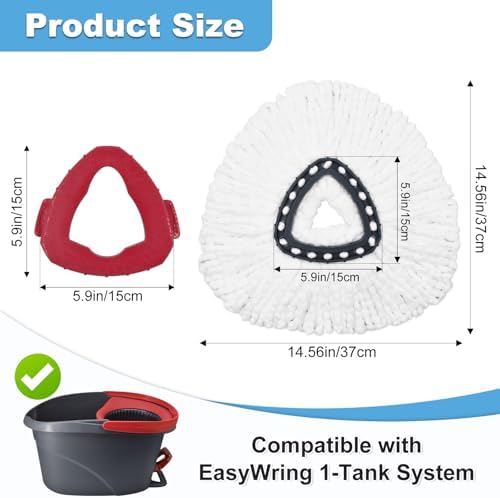 High-Quality Mop Heads for O Cedar EasyWring 1 Tank System