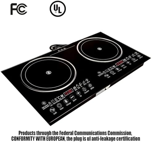 26 110V Electric Cooktop with Touch Control