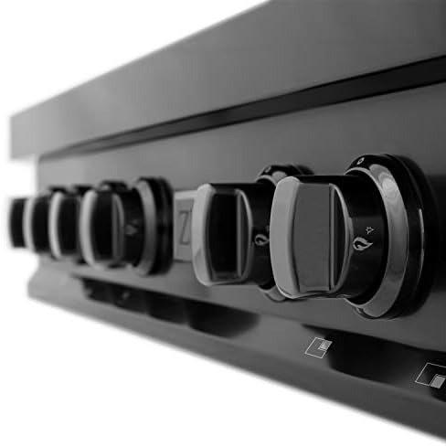 ZLINE Legacy 36-in Gas Range Italian Brass 6 Burners Black Stainless Steel