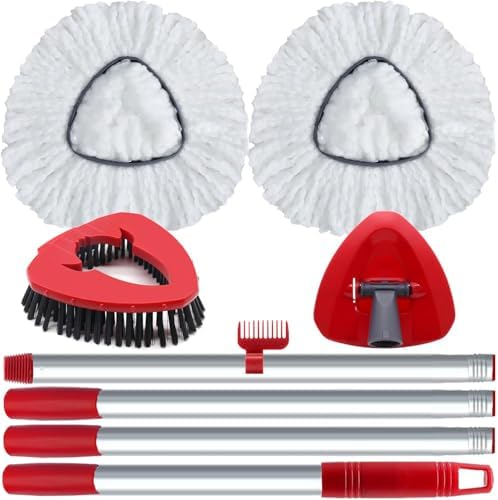 2-Pack Spin Mop Heads Replacement for O Cedar 1Tank Mops
