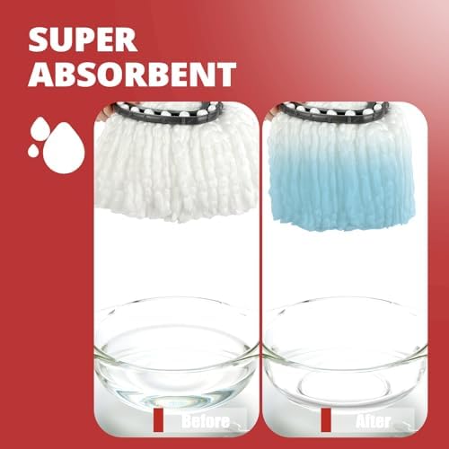 3-Piece Premium Microfiber Mop Replace Head EasyWring 1-Tank System Machine Washable