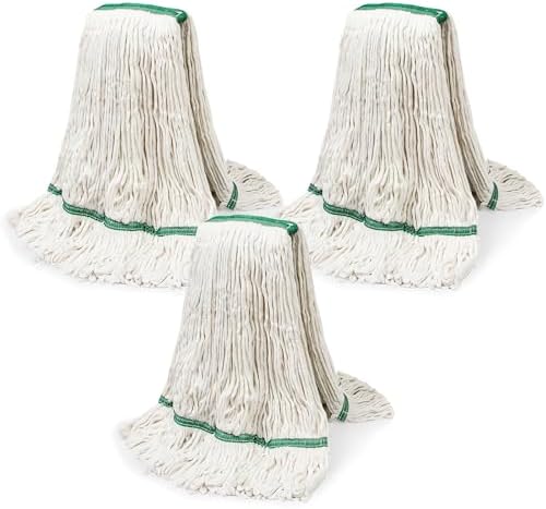 CM Commercial Mop 20oz White 3-Pack Industrial Mop Heads