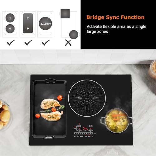 Bigoods 30 Series 4-Burner Induction Cooktop