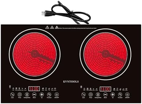 26 110V Electric Cooktop with Touch Control