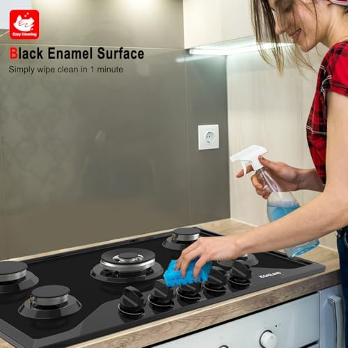 GASLAND 5-Burner Plug-In Cast Iron Grill NO gas needed