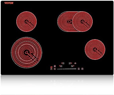 4-Burner Electric Cooktop Sensor Touch Control 30 Space Saving 240V