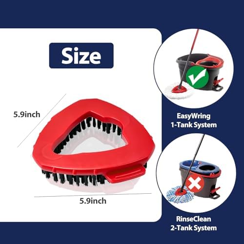 Professional Spin Mop scrub brush head replacement for easywring 1-tank system