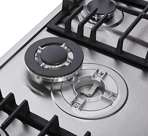 Stainless Steel Cooktop with Dual Fuel