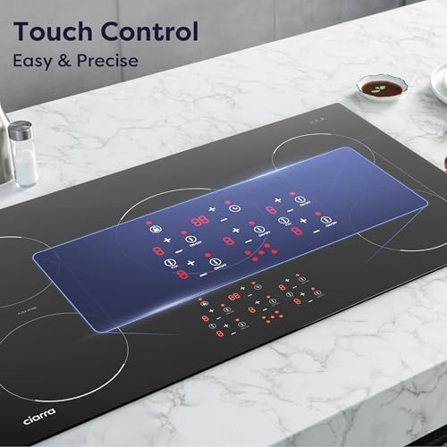 CIARRA 36-inch Induction Cooktop - Premium Build Dual Flexibility Power and Safety