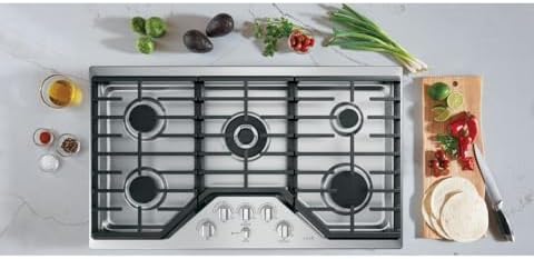 GE 36-inch Gas Cooktop - Built-in Energy-Efficient Easy to Maintain