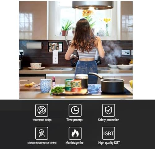 26 110V Electric Cooktop with Touch Control