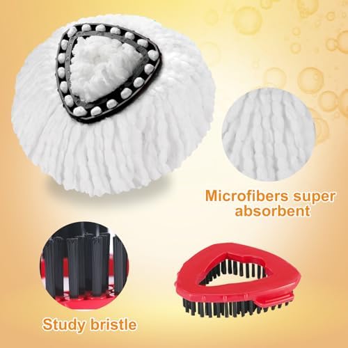 Microfiber Mop Heads for YZJAJZY 1 Tank Spin Mop
