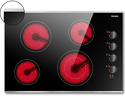 Secure 30-inch Electric Cooktop Built-In Safety