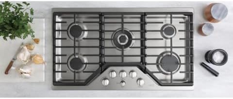 GE 36-inch Gas Cooktop - Built-in Energy-Efficient Easy to Maintain