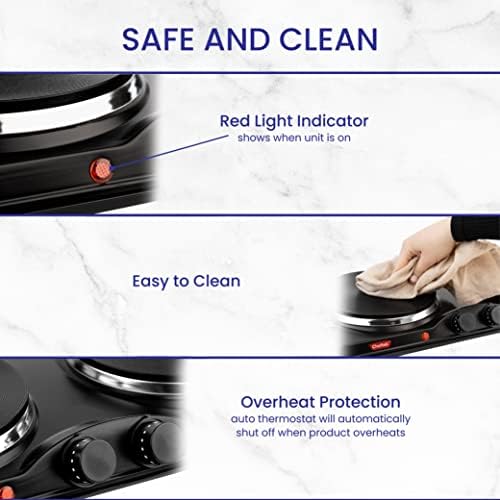 Cheftek Electric Double Burner 1700W