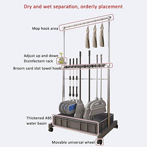 Versatile Mop Holder for Efficient Cleaning