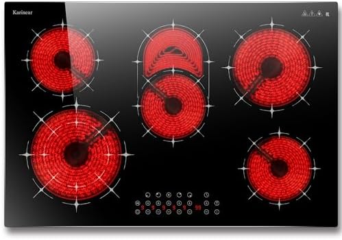Modern 30-inch Electric Cooktop with Sensor Touch Control