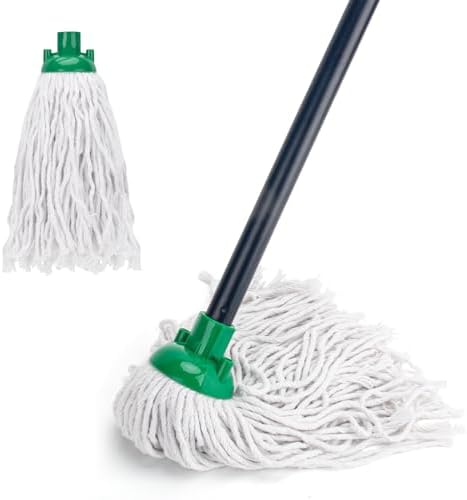 KeFanta 2-Piece Mop Set with 1 Handle and 2 Green Heads
