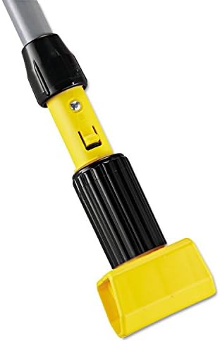 Rubbermaid Commercial undertake H226 Gripper 18 Diameter Mop Handle Aluminum GrayYellow