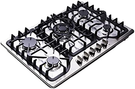30-Inch Stainless Steel Dual-Fuel Gas Cooktop With Wok Stand