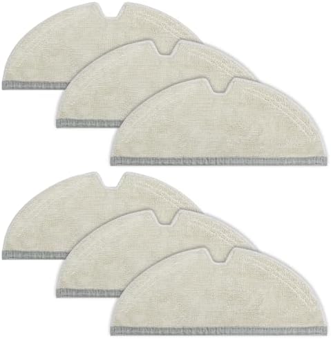 VIEWALL 6-Piece Reusable Microfiber Mop Cloth Set
