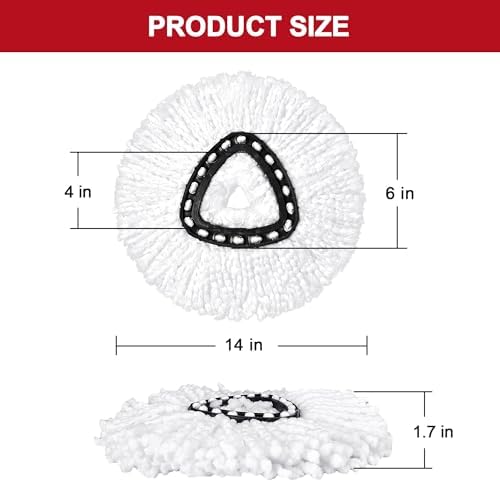 Tidy Monster Easy Wrin Spin Mop Heads Replacement