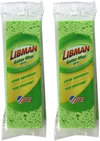 Libman 3021 Gator Mop 9 x 2 Piece Refill