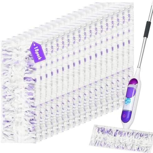 Pure Realm 18-Count Swiffer PowerMop Refills Durable Effective Multi-Surface Mop Pads