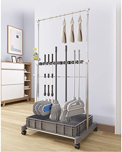 Versatile Mop Holder for Efficient Cleaning